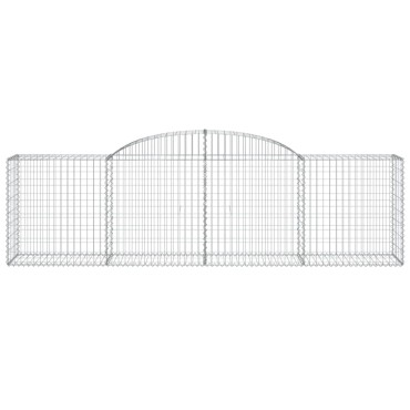 vidaXL Συρματοκιβώτια Τοξωτά 30 τεμ. 300x50x80/100 εκ. Γαλβαν. Ατσάλι