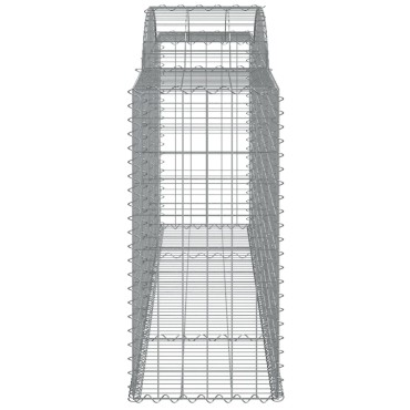 vidaXL Συρματοκιβώτια Τοξωτά 25 τεμ. 300x50x100/120 εκ. Γαλβαν. Ατσάλι