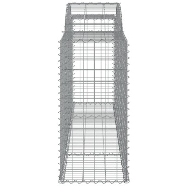 vidaXL Συρματοκιβώτια Τοξωτά 11 τεμ. 300x50x100/120 εκ. Γαλβαν. Ατσάλι