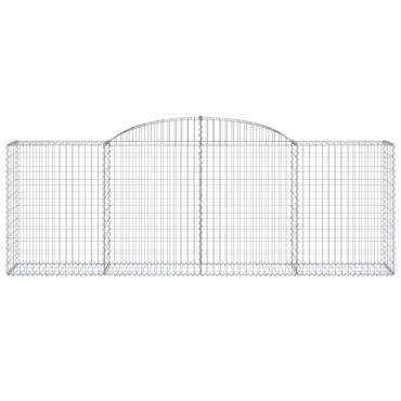 vidaXL Συρματοκιβώτια Τοξωτά 13 τεμ. 300x50x100/120 εκ. Γαλβαν. Ατσάλι