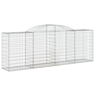 vidaXL Συρματοκιβώτια Τοξωτά 30 τεμ. 300x50x100/120 εκ. Γαλβαν. Ατσάλι