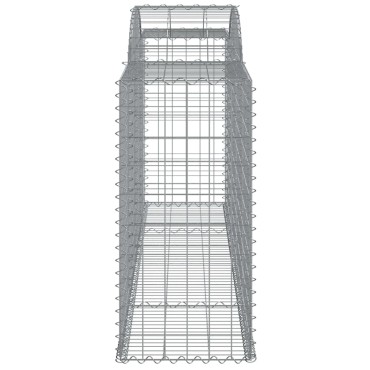vidaXL Συρματοκιβώτια Τοξωτά 30 τεμ. 300x50x100/120 εκ. Γαλβαν. Ατσάλι