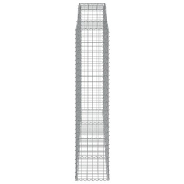 vidaXL Συρματοκιβώτια Τοξωτά 3 τεμ. 300x50x220/240 εκ. Γαλβαν. Ατσάλι