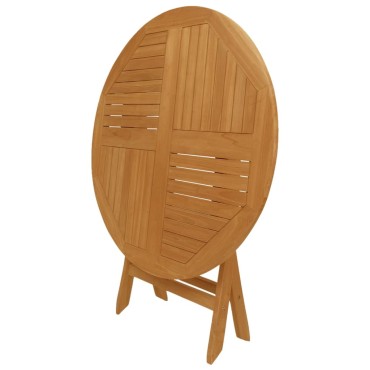 vidaXL Σετ Τραπεζαρίας Κήπου 5 τεμ. από Μασίφ Ξύλο Teak 85x76cm