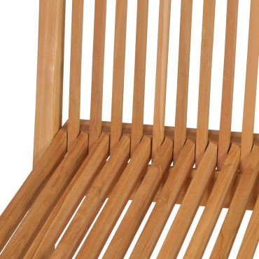 vidaXL Σετ Τραπεζαρίας Κήπου 5 τεμ. από Μασίφ Ξύλο Teak 85x76cm