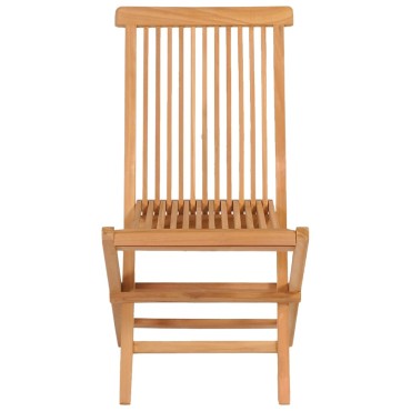 vidaXL Σετ Τραπεζαρίας Κήπου 5 τεμ. από Μασίφ Ξύλο Teak 85x76cm