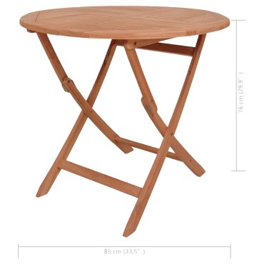 vidaXL Σετ Τραπεζαρίας Κήπου 5 τεμ. από Μασίφ Ξύλο Teak 85x76cm