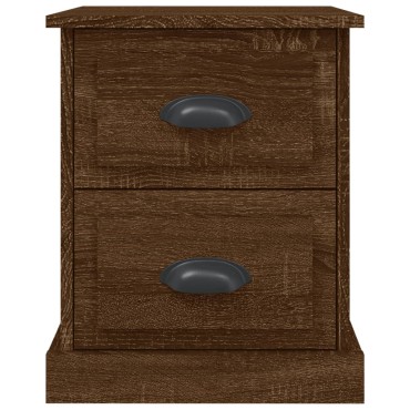 vidaXL Κομοδίνο Καφέ δρυς 39x39x47,5cm από Επεξεργασμένο Ξύλο 1 τεμ.