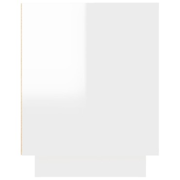 vidaXL Έπιπλο Τηλεόρασης Γυαλ. Λευκό 102x35x45cm Επεξεργασμένο Ξύλο