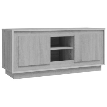 vidaXL Έπιπλο Τηλεόρασης Γκρι Sonoma 102x35x45cm από Επεξεργ. Ξύλο