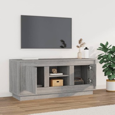 vidaXL Έπιπλο Τηλεόρασης Γκρι Sonoma 102x35x45cm από Επεξεργ. Ξύλο