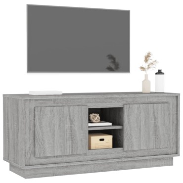 vidaXL Έπιπλο Τηλεόρασης Γκρι Sonoma 102x35x45cm από Επεξεργ. Ξύλο