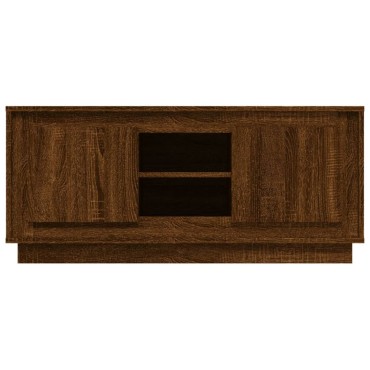 vidaXL Έπιπλο Τηλεόρασης Καφέ Δρυς 102x35x45cm από Επεξεργ. Ξύλο