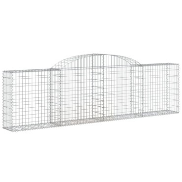 vidaXL Συρματοκιβώτια Τοξωτά 20 τεμ. 300x30x80/100 εκ. Γαλβαν. Ατσάλι