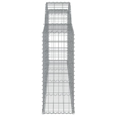 vidaXL Συρματοκιβώτια Τοξωτά 20 τεμ. 300x30x80/100 εκ. Γαλβαν. Ατσάλι