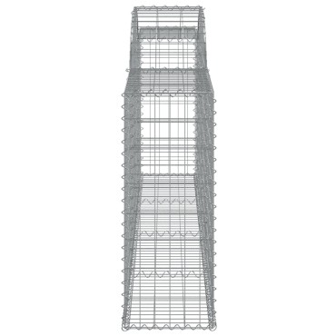 vidaXL Συρματοκιβώτια Τοξωτά 13 τεμ. 300x30x80/100 εκ. Γαλβαν. Ατσάλι
