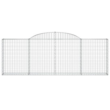 vidaXL Συρματοκιβώτια Τοξωτά 13 τεμ. 300x30x100/120 εκ. Γαλβαν. Ατσάλι