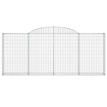 vidaXL Συρματοκιβώτια Τοξωτά 13 τεμ. 300x30x120/140 εκ. Γαλβαν. Ατσάλι