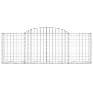 vidaXL Συρματοκιβώτια Τοξωτά 25 τεμ. 300x30x100/120 εκ. Γαλβαν. Ατσάλι