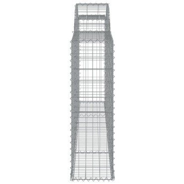 vidaXL Συρματοκιβώτια Τοξωτά 25 τεμ. 300x30x100/120 εκ. Γαλβαν. Ατσάλι