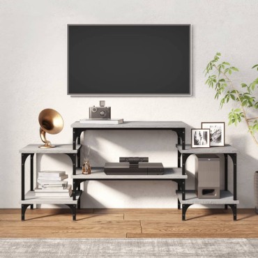 vidaXL Έπιπλο Τηλεόρασης Γκρι Sonoma 117x35x52cm Επεξεργασμένο Ξύλο