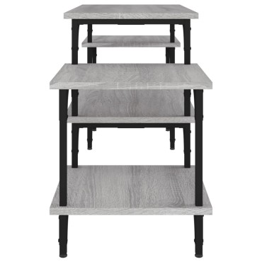 vidaXL Έπιπλο Τηλεόρασης Γκρι Sonoma 117x35x52cm Επεξεργασμένο Ξύλο