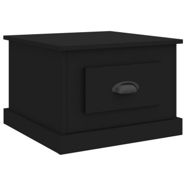 vidaXL Τραπεζάκι Σαλονιού Μαύρο 50x50x35cm από Επεξεργασμένο Ξύλο 1 τεμ.