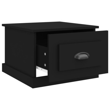 vidaXL Τραπεζάκι Σαλονιού Μαύρο 50x50x35cm από Επεξεργασμένο Ξύλο 1 τεμ.