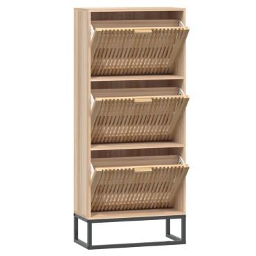 vidaXL Παπουτσοθήκη 52x25x120cm από Επεξεργασμένο Ξύλο