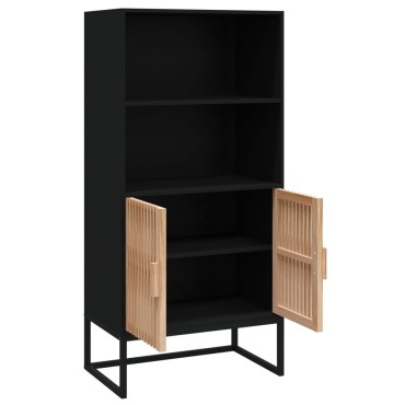 vidaXL Ντουλάπι Μαύρο 60x35x125cm από Επεξεργασμένο Ξύλο 1 τεμ.