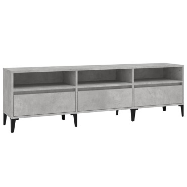 vidaXL Έπιπλο Τηλεόρασης Γκρι Σκυρ. 150x30x44,5cm Επεξ. Ξύλο