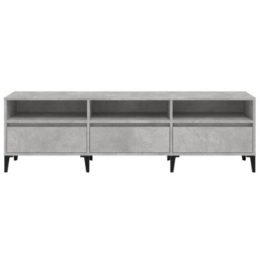 vidaXL Έπιπλο Τηλεόρασης Γκρι Σκυρ. 150x30x44,5cm Επεξ. Ξύλο