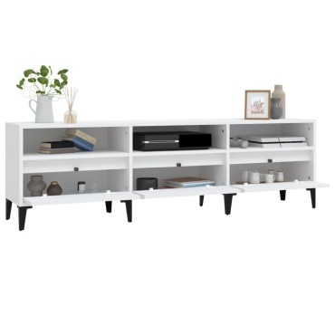vidaXL Έπιπλο Τηλεόρασης Λευκό 150x30x44,5cm Επεξεργασμένο Ξύλο
