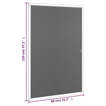 vidaXL Σήτα Εντόμων για Παράθυρα Λευκή 80x120 εκ.