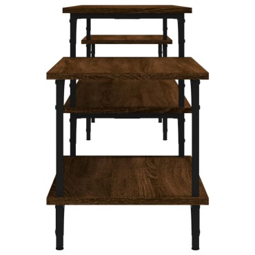 vidaXL Έπιπλο Τηλεόρασης Καφέ Δρυς 197x35x52cm Επεξεργασμένο Ξύλο