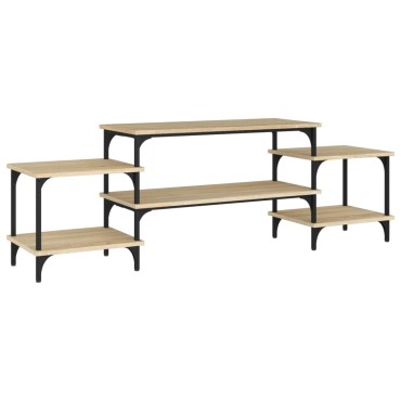 vidaXL Έπιπλο Τηλεόρασης Sonoma Δρυς 157x35x52cm Επεξ. Ξύλο