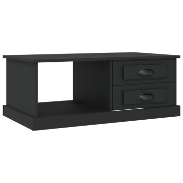 vidaXL Τραπεζάκι Σαλονιού Μαύρο 90x50x35cm Επεξεργασμένο Ξύλο 1 τεμ.