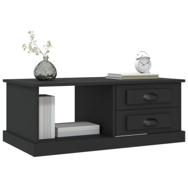 vidaXL Τραπεζάκι Σαλονιού Μαύρο 90x50x35cm Επεξεργασμένο Ξύλο 1 τεμ.