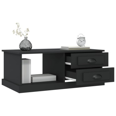 vidaXL Τραπεζάκι Σαλονιού Μαύρο 90x50x35cm Επεξεργασμένο Ξύλο 1 τεμ.