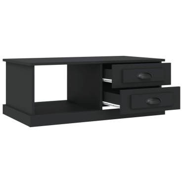 vidaXL Τραπεζάκι Σαλονιού Μαύρο 90x50x35cm Επεξεργασμένο Ξύλο 1 τεμ.