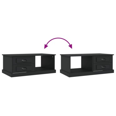 vidaXL Τραπεζάκι Σαλονιού Μαύρο 90x50x35cm Επεξεργασμένο Ξύλο 1 τεμ.
