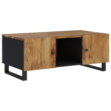 vidaXL Τραπεζάκι Σαλονιού 100x54x40cm Μασίφ Ξύλο Μάνγκο & Επεξ. Ξύλο 1 τεμ.