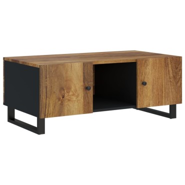 vidaXL Τραπεζάκι Σαλονιού 100x54x40cm Μασίφ Ξύλο Μάνγκο & Επεξ. Ξύλο 1 τεμ.