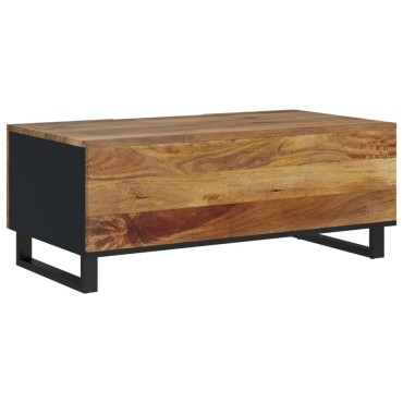 vidaXL Τραπεζάκι Σαλονιού 100x54x40cm Μασίφ Ξύλο Μάνγκο & Επεξ. Ξύλο 1 τεμ.