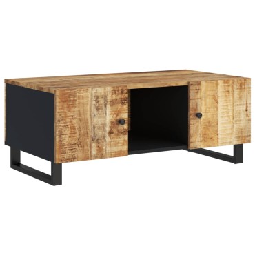vidaXL Τραπεζάκι Σαλονιού 100x54x40cm Μασίφ Ξύλο Μάνγκο & Επεξ. Ξύλο 1 τεμ.