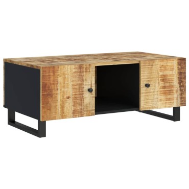 vidaXL Τραπεζάκι Σαλονιού 100x54x40cm Μασίφ Ξύλο Μάνγκο & Επεξ. Ξύλο 1 τεμ.