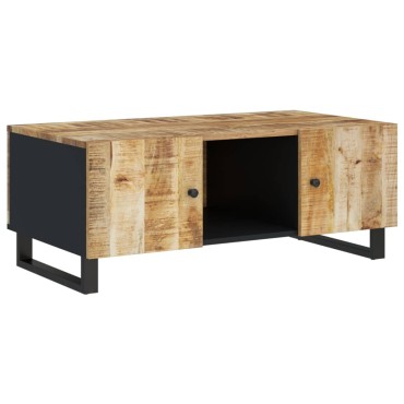 vidaXL Τραπεζάκι Σαλονιού 100x54x40cm Μασίφ Ξύλο Μάνγκο & Επεξ. Ξύλο 1 τεμ.