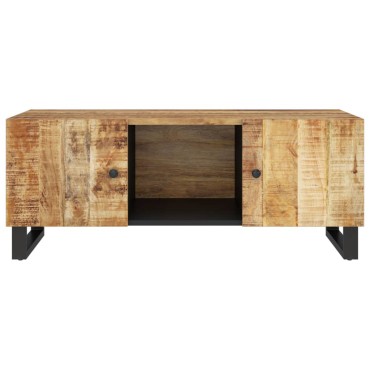 vidaXL Τραπεζάκι Σαλονιού 100x54x40cm Μασίφ Ξύλο Μάνγκο & Επεξ. Ξύλο 1 τεμ.