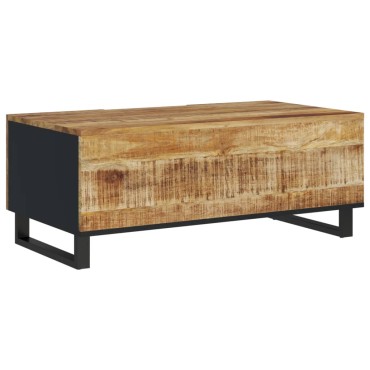 vidaXL Τραπεζάκι Σαλονιού 100x54x40cm Μασίφ Ξύλο Μάνγκο & Επεξ. Ξύλο 1 τεμ.
