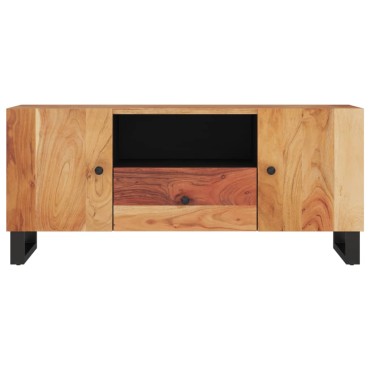 vidaXL Έπιπλο Τηλεόρασης 105x33,5x46cm Μασίφ Ξύλο Ακακίας & Επ. Ξύλο